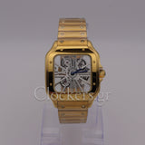 CARTIER SANTOS NEW 2023 SANTOS DE CARTIER SKELETON GOLD