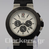 BVLGARI ALUMINIUM 40MM RUBBER BEZEL CHRONOGRAPH WATCH