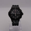 HUBLOT BIG BANG BLACK DIAL BLACK CASE BLACK RUBBER BRACELET