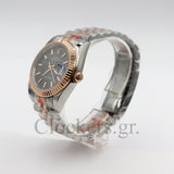 DATE JUST 36MM 2-TONE ROSE GOLD JUBILEE GREY DIAL STICKS MARKERS